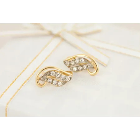 EKSKLUZYWNE ZŁOTE KOLCZYKI id K047