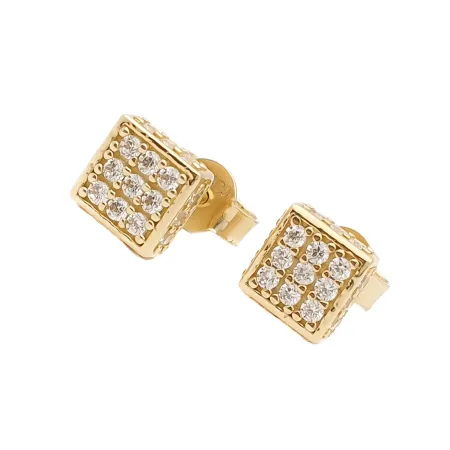 ELEGANCKIE ZŁOTE KOLCZYKI NA SZTYFT