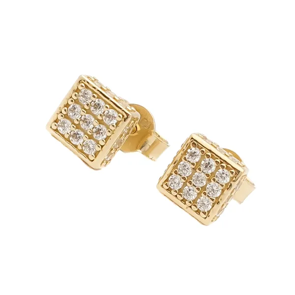 ELEGANCKIE ZŁOTE KOLCZYKI NA SZTYFT