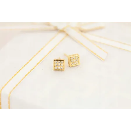 ELEGANCKIE ZŁOTE KOLCZYKI NA SZTYFT