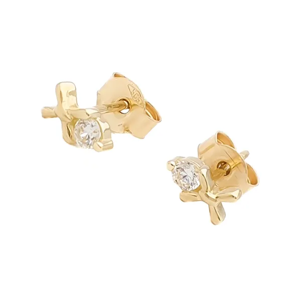 ŚLICZNE ZŁOTE DELIKATNE KOLCZYKI pr 585