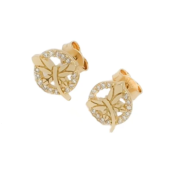 ZŁOTE ŚLICZNE KOLCZYKI pr 585