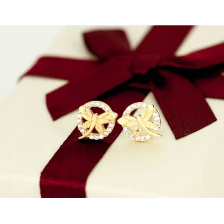 ZŁOTE ŚLICZNE KOLCZYKI pr 585