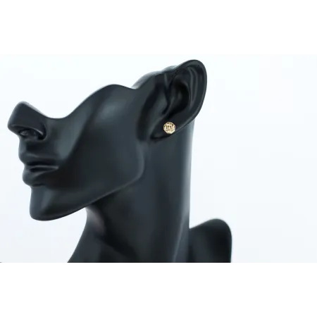 ZŁOTE KOLCZYKI Z CYRKONIAMI PR.585 