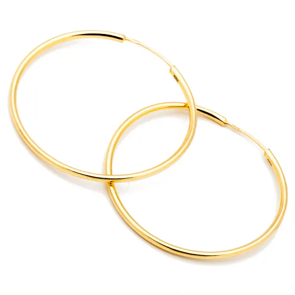 ZŁOTE 585 KOLCZYKI KOŁA id K1166