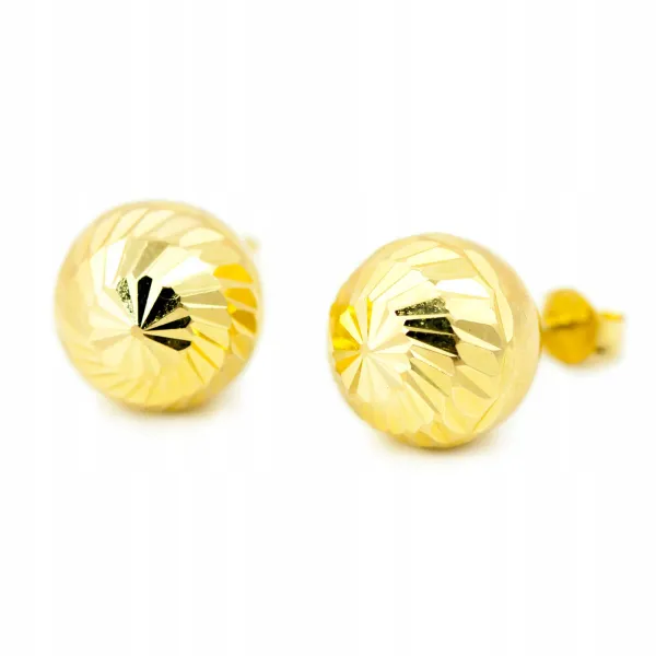 ZŁOTE KOLCZYKI KULKI pr.585