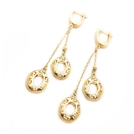 Złote Kolczyki Wiszące Próba 585 na Prezent