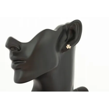 ZŁOTE KOLCZYKI KONICZYNKA Z CYRKONIAMI pr 585