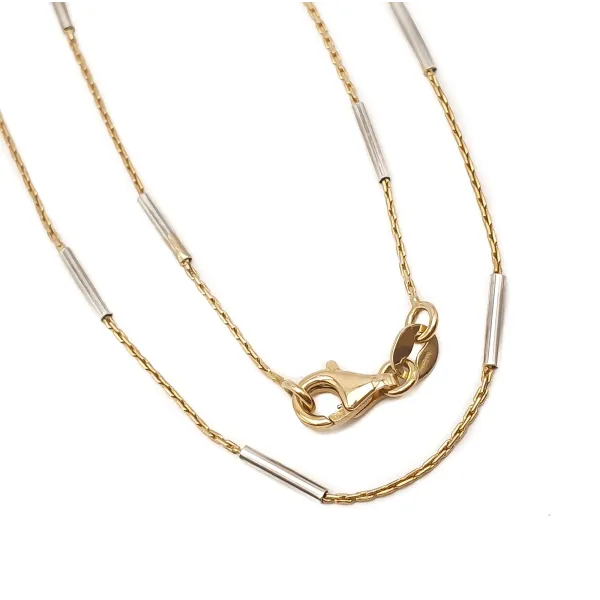 ZŁOTY GUSTOWNY ŁAŃCUSZEK PRÓBA 585