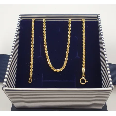 ZŁOTY ŁAŃCUSZEK 585  KORDA 45cm IDEALNE NA PREZENT