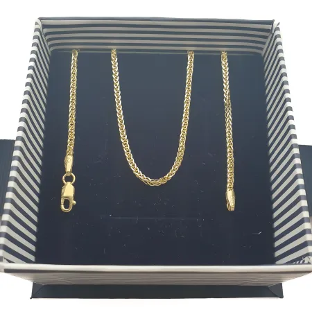 ZŁOTY 585 ŁAŃCUSZEK 55cm LISI OGON L1091C