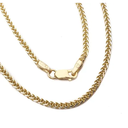 ZŁOTY 585 ŁAŃCUSZEK 50cm LISI OGON