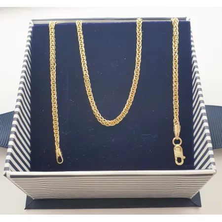 ZŁOTY ŁAŃCUSZEK 585  LISI OGON 45cm