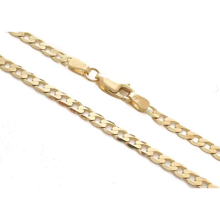 ZŁOTY ŁAŃCUSZEK 585 PANCERKA PEŁNA 55cm  L1108B