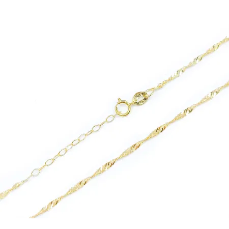 ZŁOTY ŁAŃCUSZEK PEŁNY 45 cm SINGAPUR 42+3cm