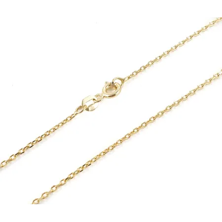ZŁOTY 585 ŁAŃCUSZEK ANKIER PEŁNY 50 cm 