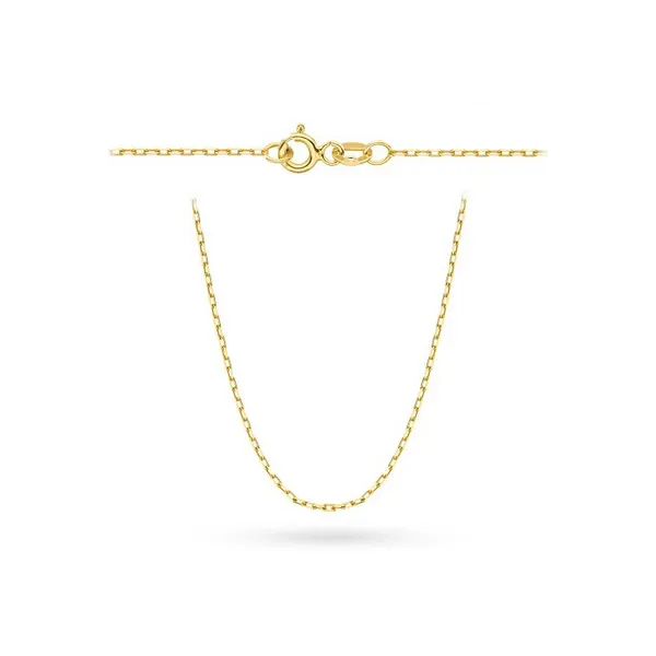 Złoty Damski Łańcuszek Ankier 42cm Próba 585