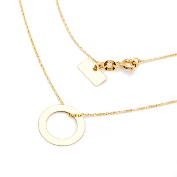 ZŁOTY NASZYJNIK 585 CELEBRYTEK KÓŁECZKO 