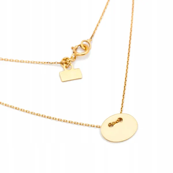 ZŁOTY NASZYJNIK 585 GWIAZD GRAWER