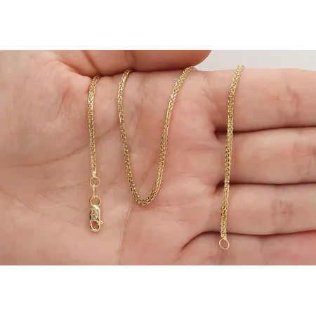 ZŁOTY ŁAŃCUSZEK 585 LISI OGON 55cm PEŁNE ZŁOTO