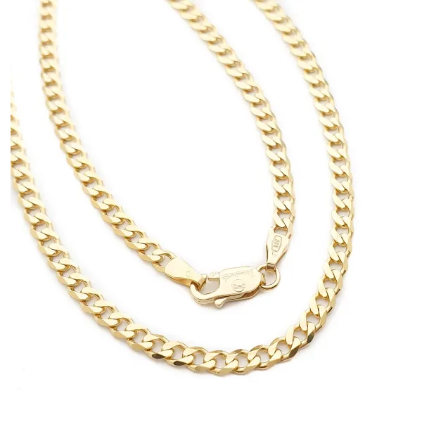 ŁAŃCUSZEK ZŁOTY KLASYCZNA PANCERKA 50cm 