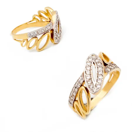 ELEGANCKI ZŁOTY PIERŚCIONEK id P115