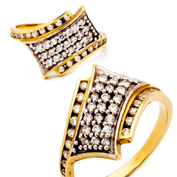 ŚLICZNY ZŁOTY PIERŚCIONEK 8K id P764