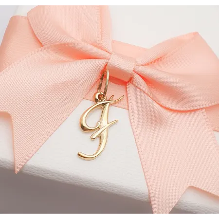 ZŁOTA ZAWIESZKA LITERKA F id Z1021