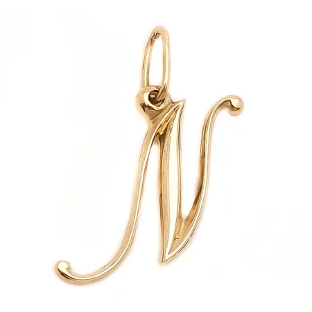 ZŁOTA ZAWIESZKA 585 LITERKA N 