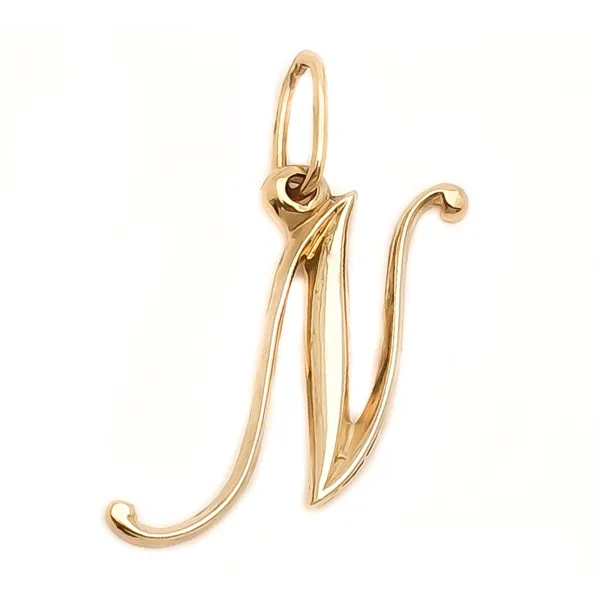 ZŁOTA ZAWIESZKA 585 LITERKA N 