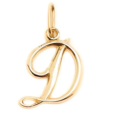 ZŁOTA ZAWIESZKA 585 LITERKA D 