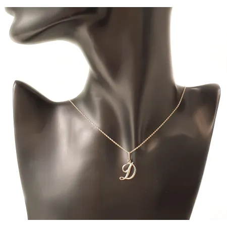 ZŁOTA ZAWIESZKA 585 LITERKA D 