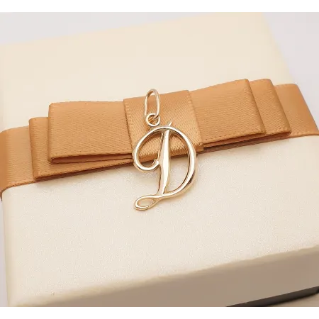 ZŁOTA ZAWIESZKA 585 LITERKA D 