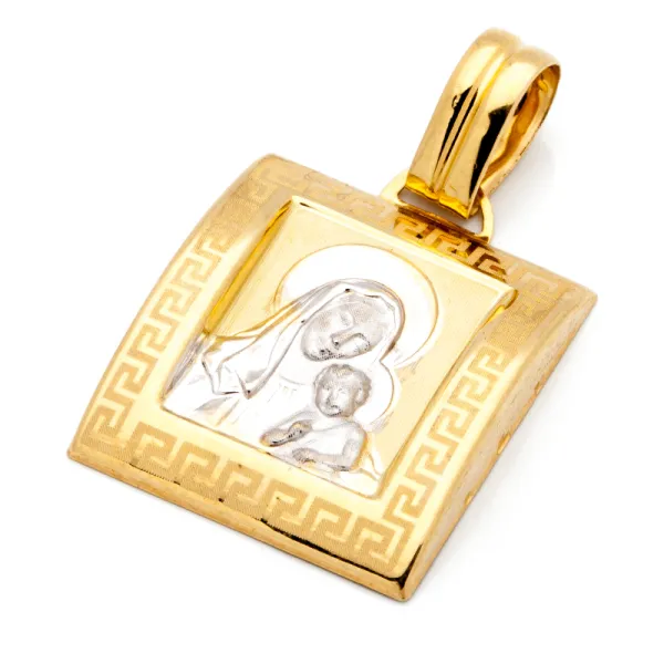ZŁOTY MEDALIK MATKA BOSKA Z DZIECIĄTKIEM 