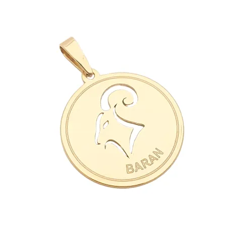 ZŁOTA 585 ZAWIESZKA ZNAK ZODIAKU BARAN