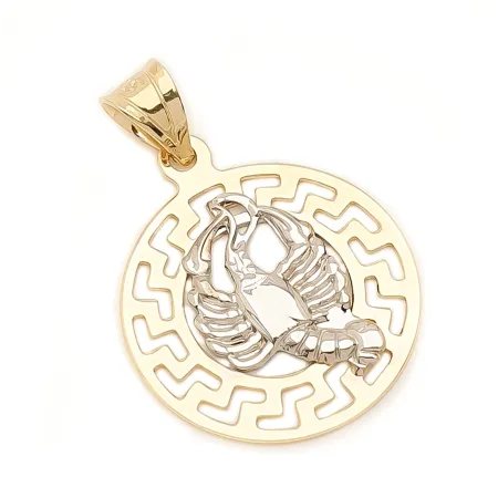 ZŁOTA 585 ZAWIESZKA ZNAK ZODIAKU RAK 