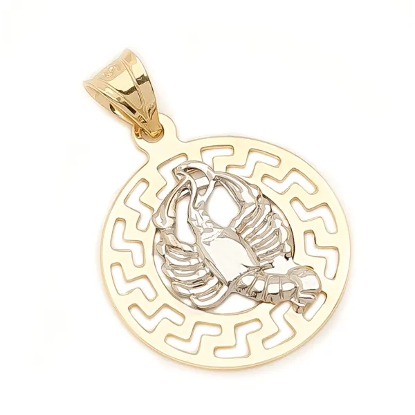 ZŁOTA 585 ZAWIESZKA ZNAK ZODIAKU RAK 