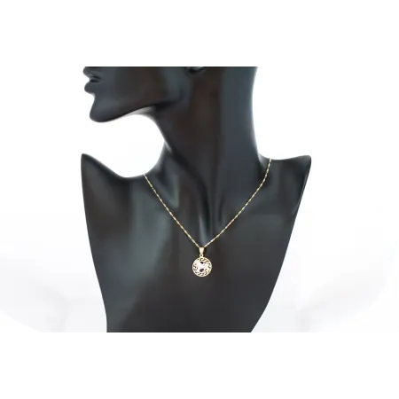 ZŁOTA 585 ZAWIESZKA ZNAK ZODIAKU LEW 