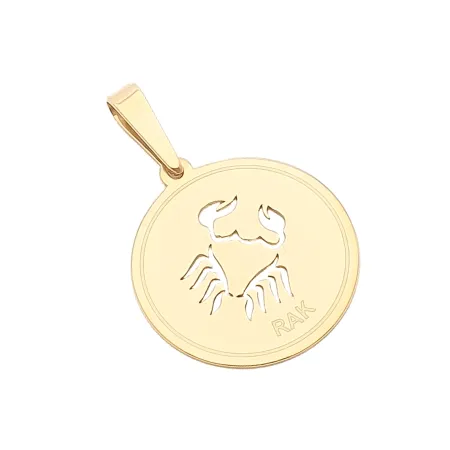 ZŁOTA 585 ZAWIESZKA ZNAK ZODIAKU RAK 
