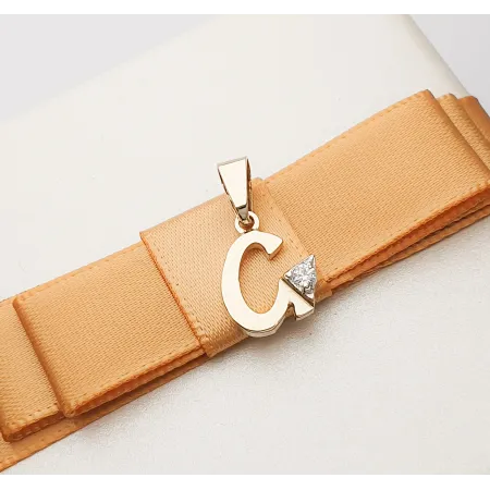 ZŁOTA ZAWIESZKA LITERKA G id Z1404