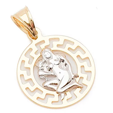 ZŁOTA ZAWIESZKA 585 ZNAK ZODIAKU PANNA 