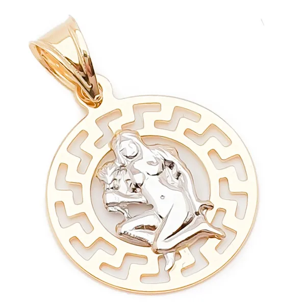 ZŁOTA ZAWIESZKA 585 ZNAK ZODIAKU PANNA 