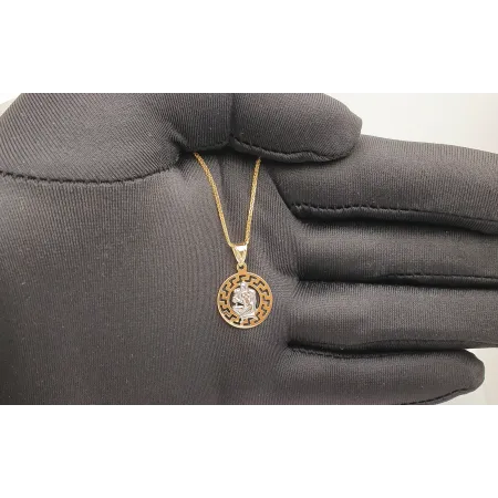 ZŁOTA ZAWIESZKA 585 ZNAK ZODIAKU PANNA 