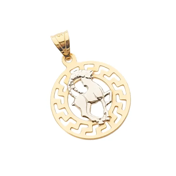 ZŁOTA 585 ZAWIESZKA ZNAK ZODIAKU KOZIOROŻEC