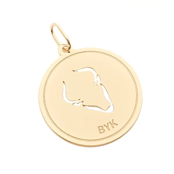 ZŁOTA 585 ZAWIESZKA ZNAK ZODIAKU BYK 