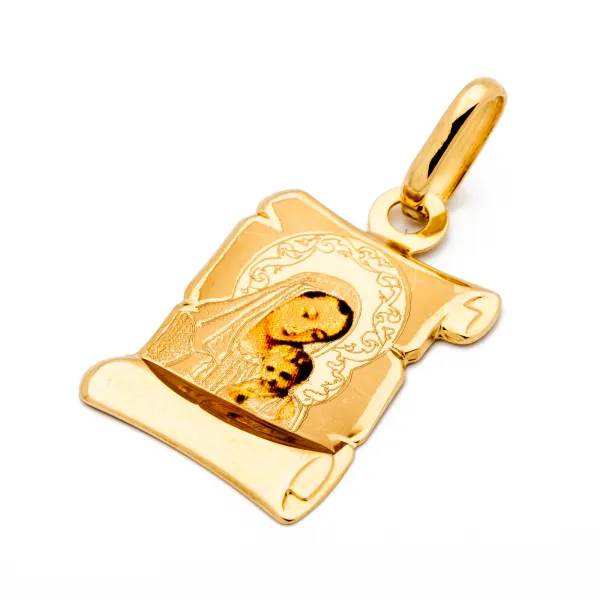 ZŁOTY MEDALIK MATKA BOSKA Z DZIECIĄTKIEM pr 585