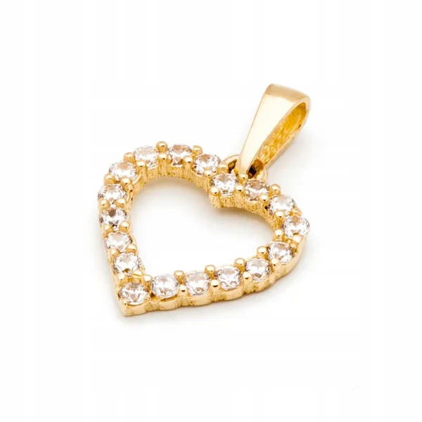 ZŁOTE SERDUSZKO IDEALNE NA PREZENT Z1542