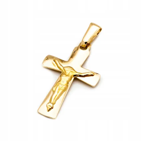 ZŁOTY KRZYŻYK 585 NA KOMUNIĘ CHRZEST PREZENT