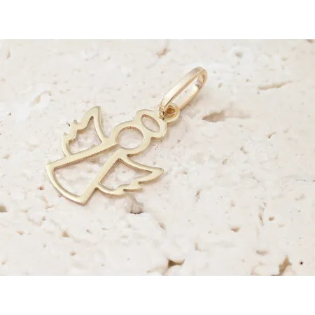 ZŁOTA ZAWIESZKA 585 ANIOŁEK CHRZEST KOMUNIA 