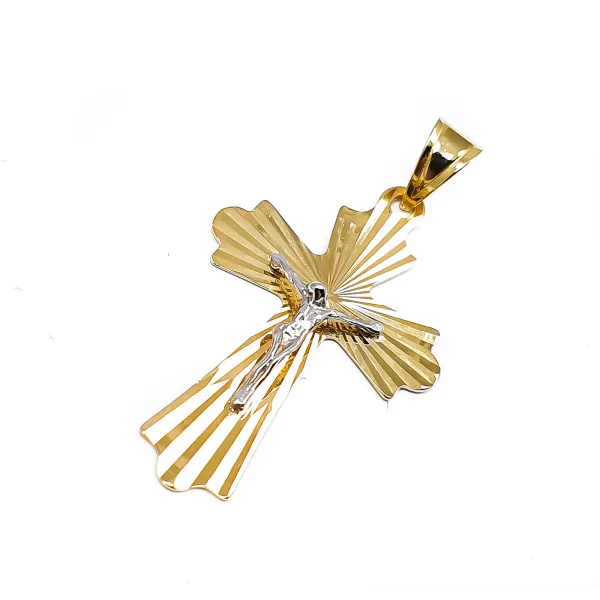 Złota Zawieszka Krzyżyk Prawosławny Prezent Gawer 